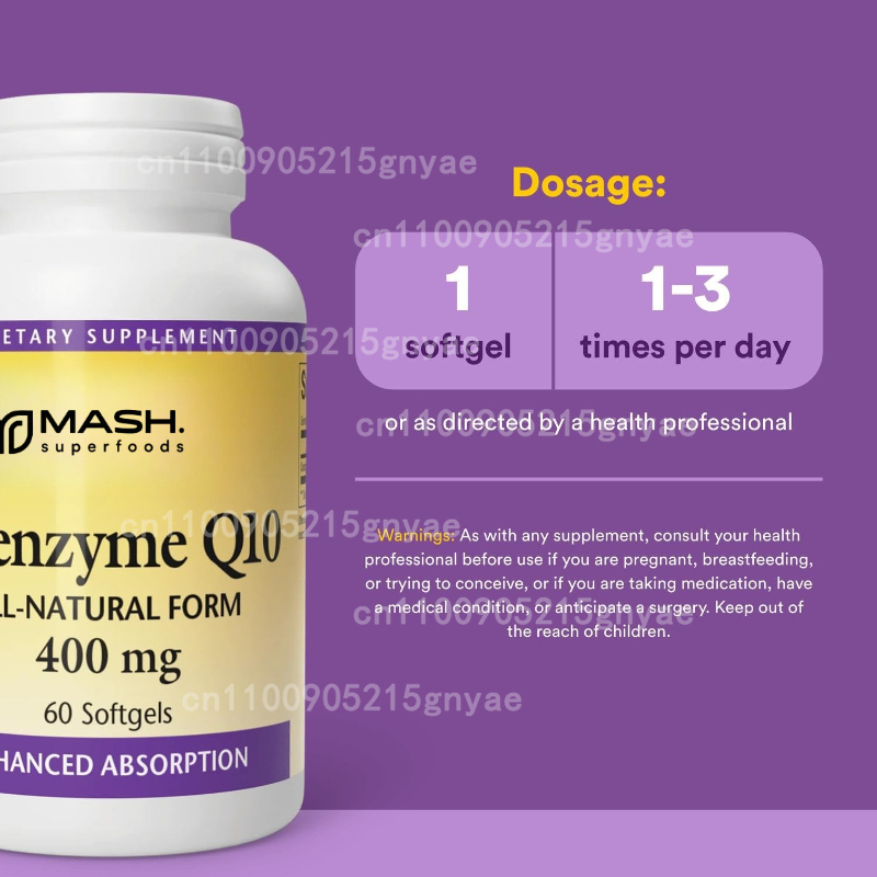 120 Stück Coenzym-Q10-Kapseln  – Health Wellness Vitamins Bewertung und Preis