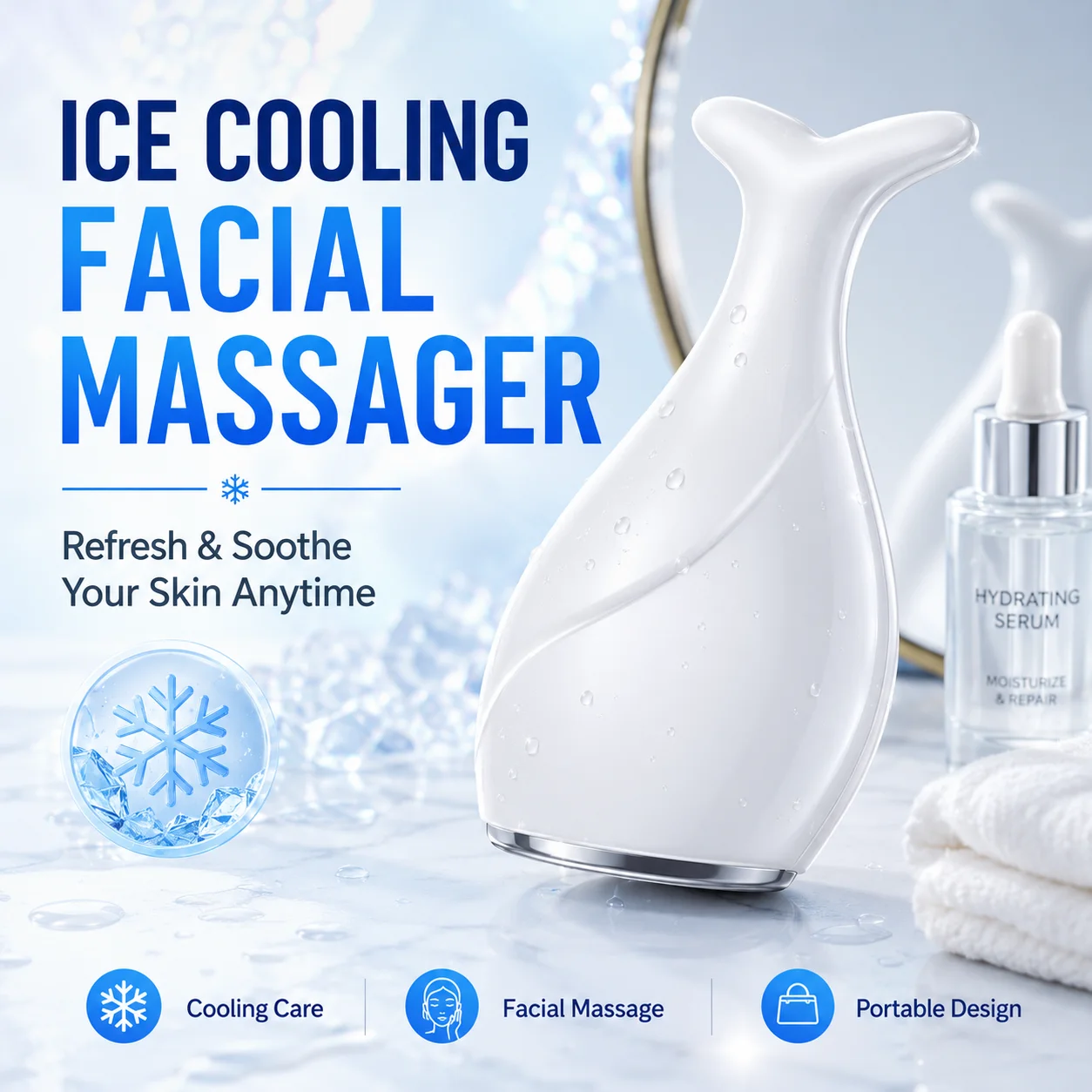 Fish Tail Ice Roller Gesichtsm – Ice Roller Face Cold Bewertung und Preis