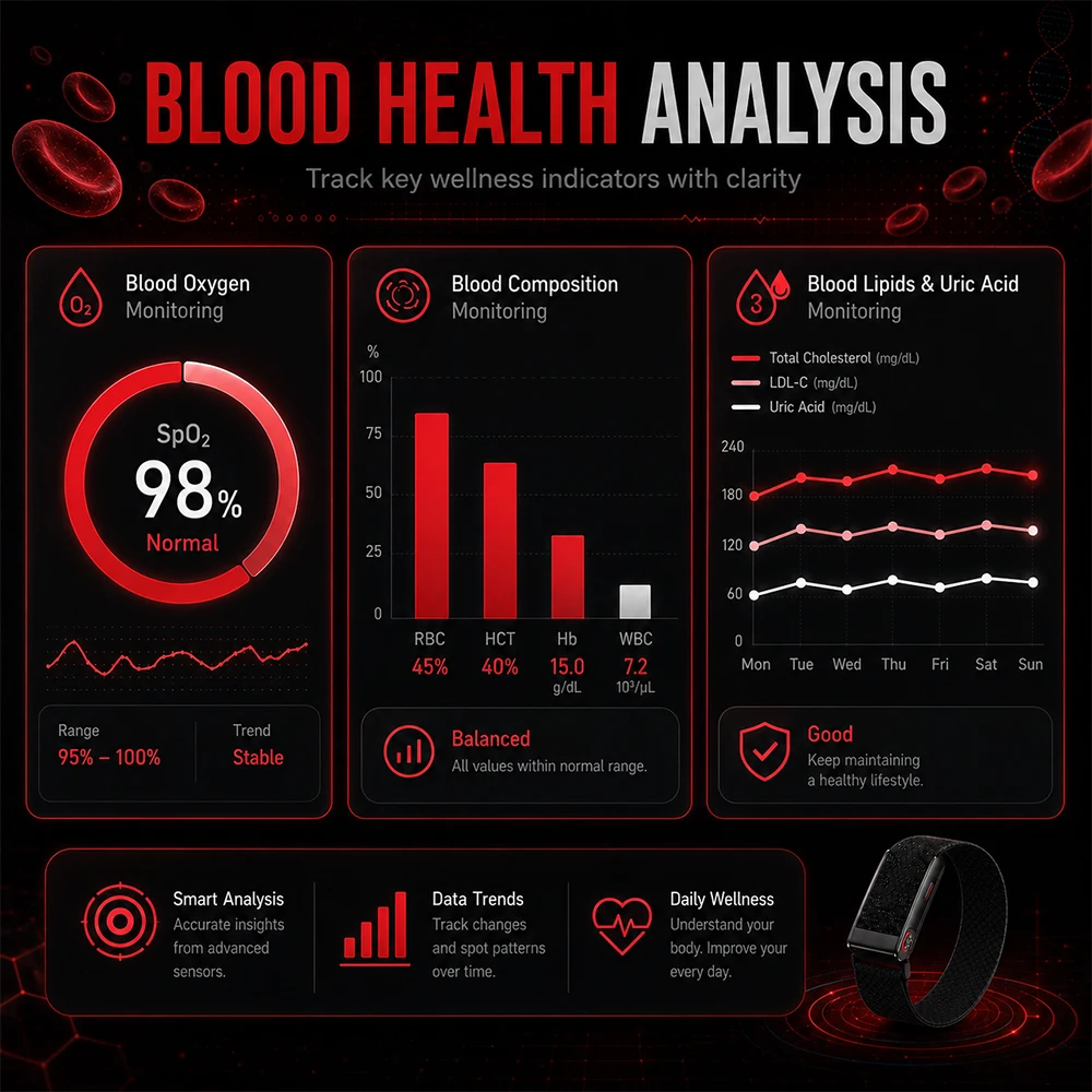 Intelligentes Gesundheitsarmba – Health Wellness Bracelet Bewertung und Preis